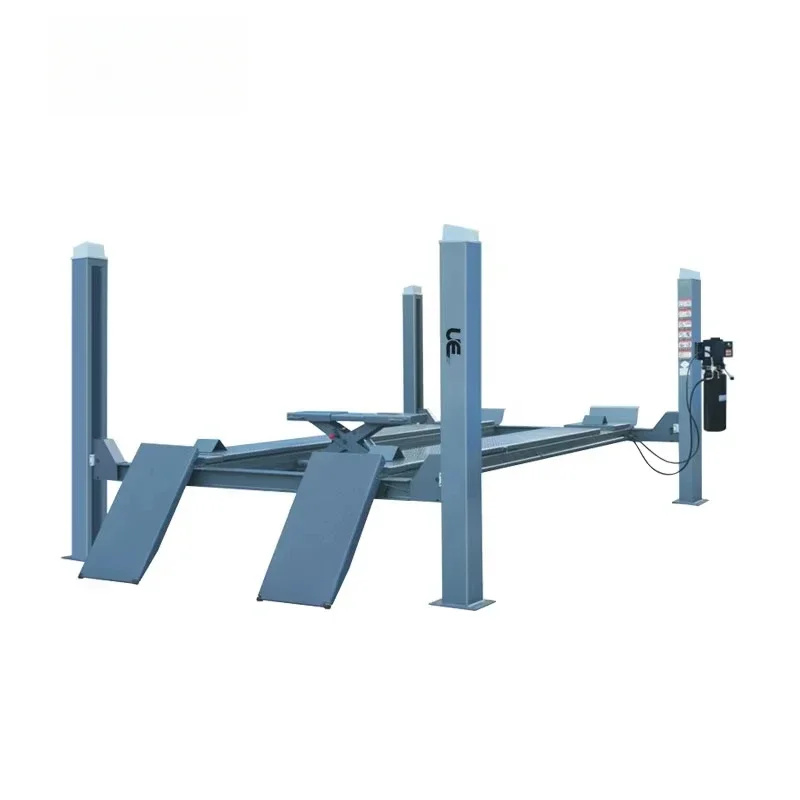 UE-5A Best 4 Pole Parking Hoist/Garage Four Post Car Lift For Repairing Car Wheel Alignment 3.5T 4T 5T