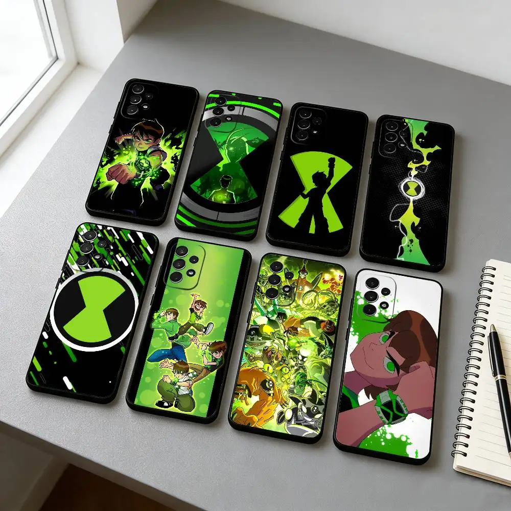 B-Ben 10 Anime  Phone Case For Samsung S25,S24,S21,S22,S23,S30,Ultra,S20,Plus,Fe,Lite,Note,10,Black Cover