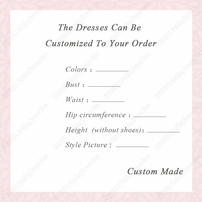 OYISHA For Extra Dresses Custom Fee