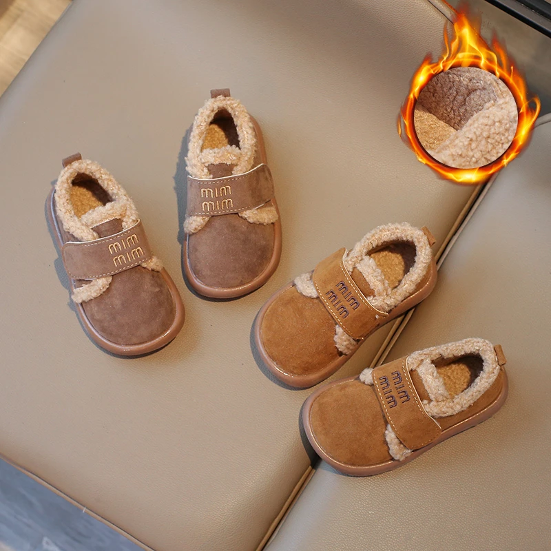 

Новинка 2023 года, теплые хлопковые ботинки, зимняя детская хлопковая обувь, детские короткие зимние ботинки, детские легкие удобные ботинки Botas