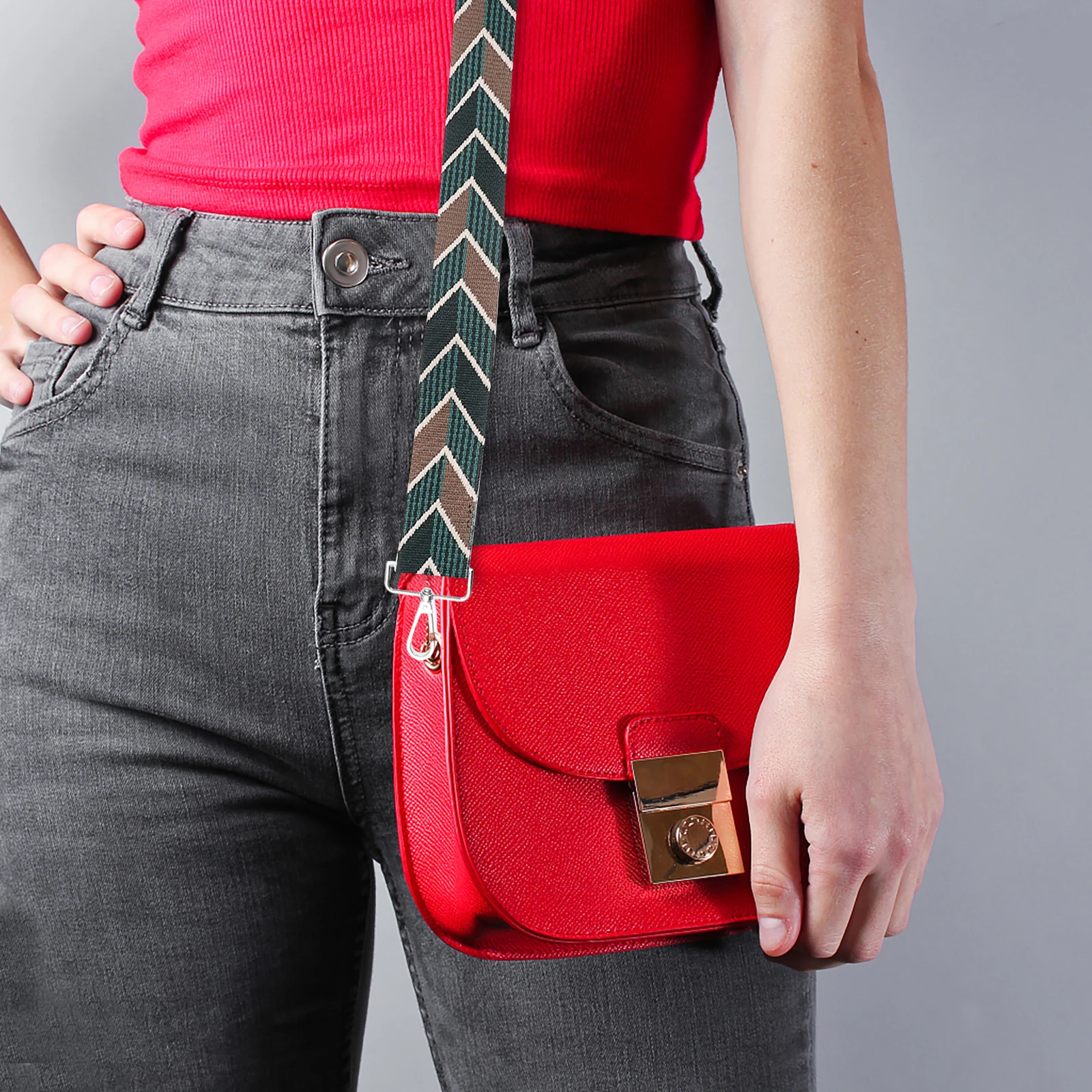 

Crossbody Bag Strap Adjustable Polyester Durable Replacement Strap for Women Handbags Shoulder Chain Accessory