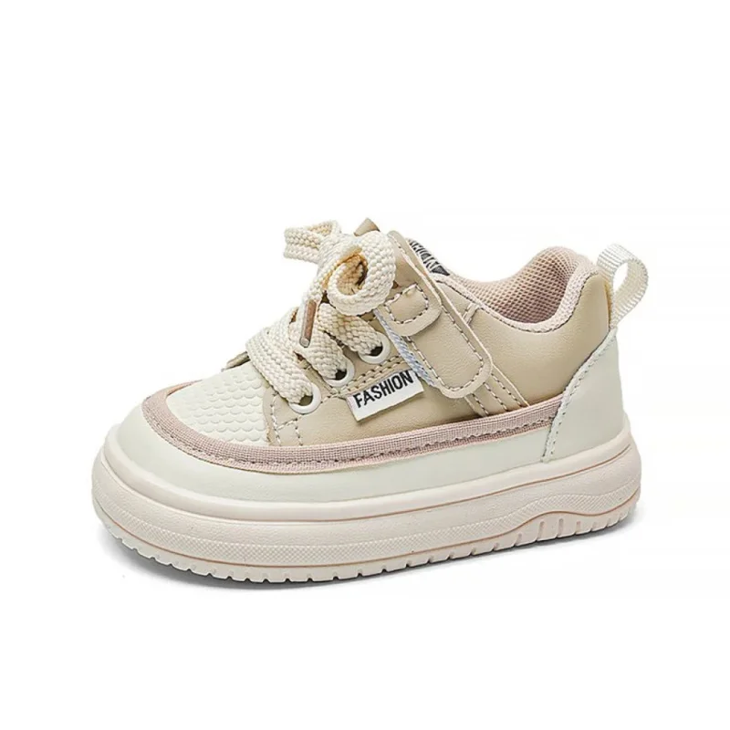 

PU Leather Sport Shoes For Children Anti-slippery Ergonomics Kid's Sneakers Waterproof Running Footwear For Boys Girls