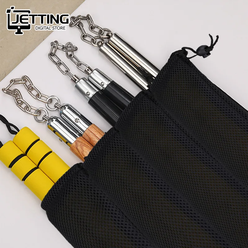 Nunchucks Bag Drawstring Breathable Mesh Bag Lightweight Universal Carry Pouch for Sponge Stainless Steel Foam Wooden Nunchucks