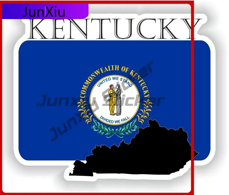 

Kentucky America Cute Wall Anti Scratch Decal Decoration Fade Wall Proof Decals Camper Anime Mountain Cool UV Resistant Badge