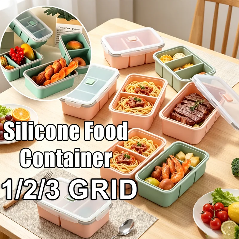 Meal Prep Soup - Marmita de Silicone Grande Reutilizável com