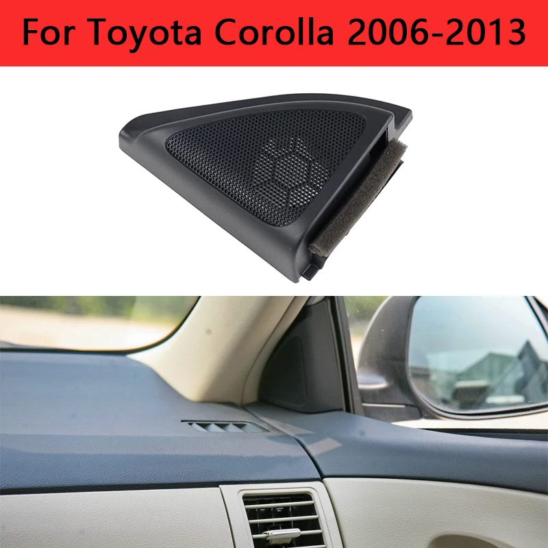 Car Front Door Speaker Tweeter Triangle Cover Cap Trim Panel For Toyota Corolla 2006 2007 2008 2009 2010 2011-2013 67492-02210