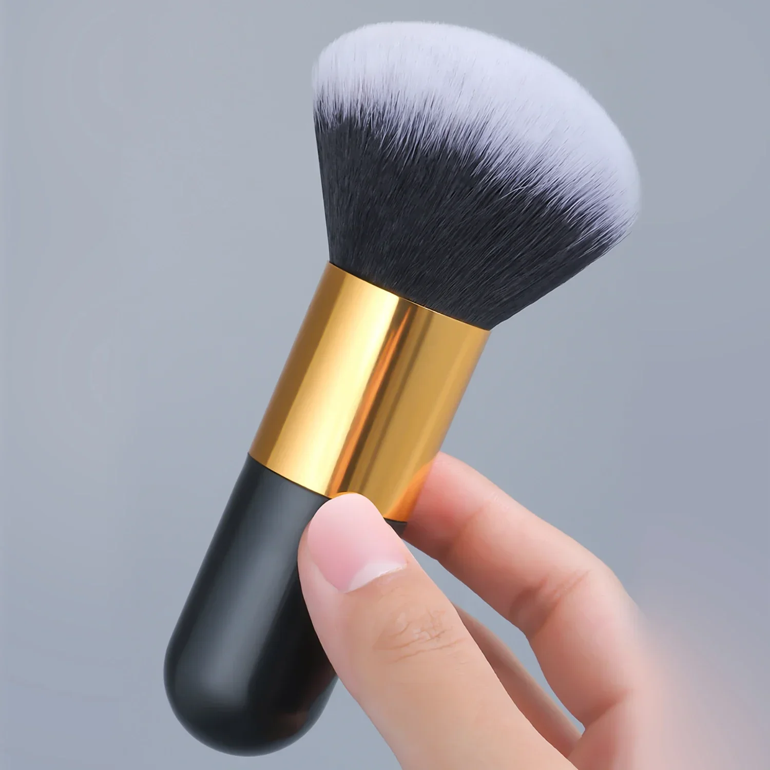 1Pc pennello per trucco grande viso guancia contorno fard fondotinta per naso potere sciolto pennelli per trucco cosmetico strumento pennello per