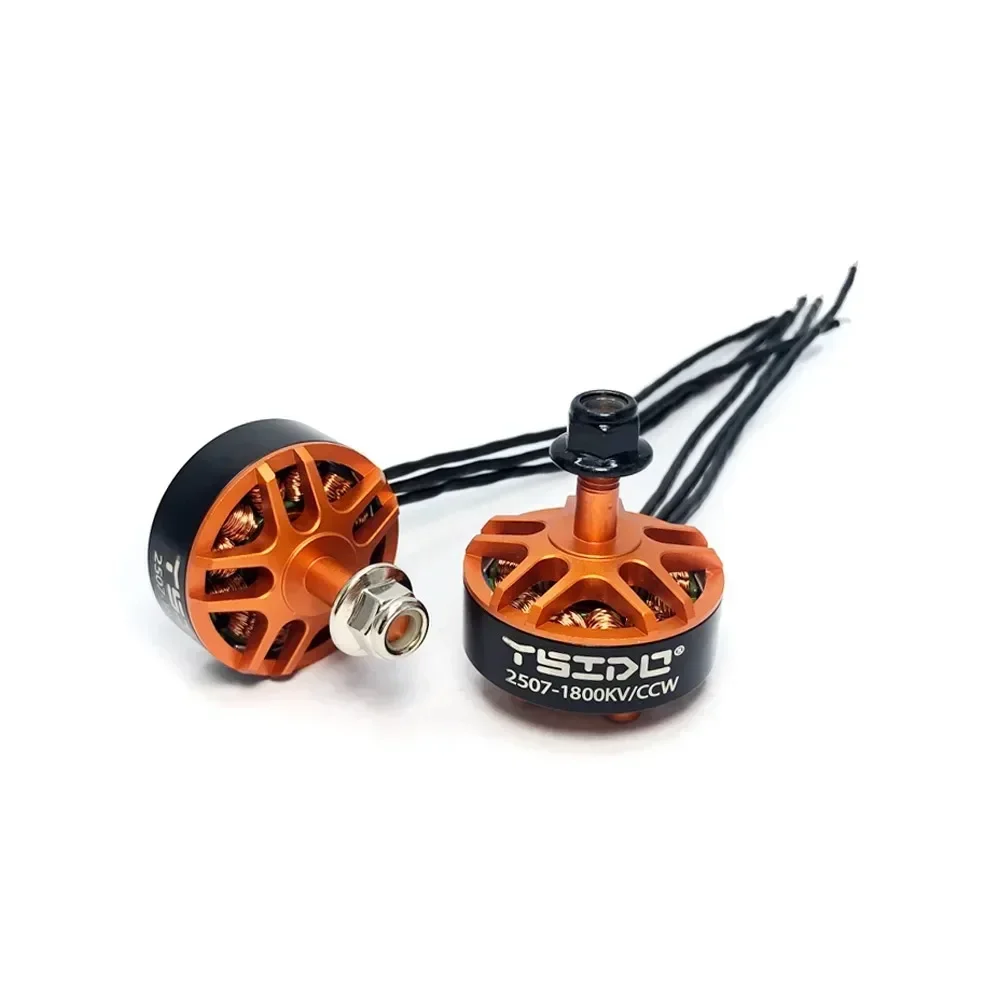 

Бесколлекторный двигатель 2507 1800KV, 3-6S, вал 5 мм для радиоуправляемых дронов GEPRC 5In 250 220, Eachine Tyro129, Darwin129, FPV-гоночных мультироторных моделей