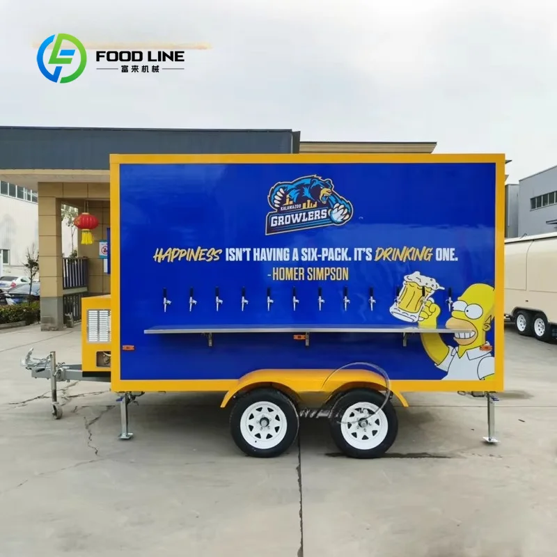 Customized Insulated Cargo Trailer With Diamond Plate Skirt And Spare Tire For Ice Cream Delivery Bulk Purchase Save Money