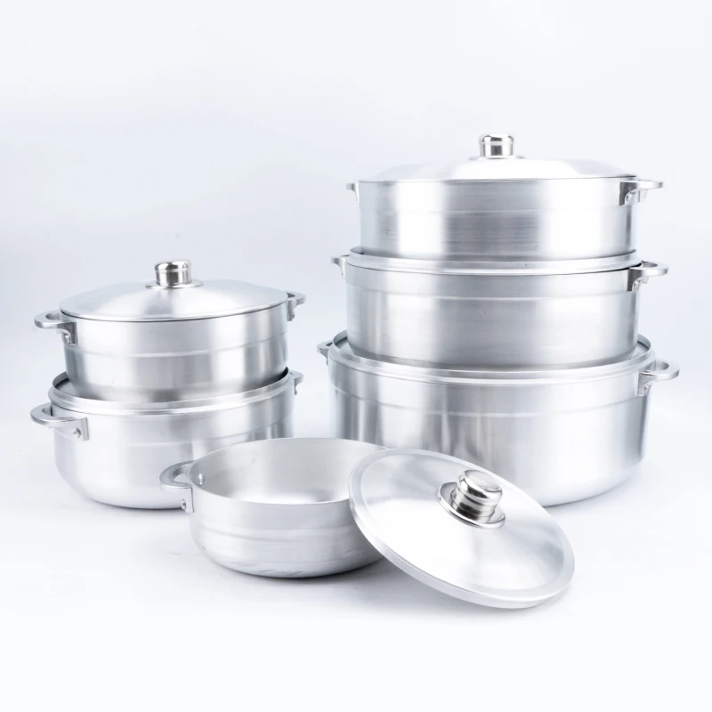 Die Cast Cookware Cooking Pot Set 6Pcs Pots and Pans with Handle Aluminum Cookware Sets 5