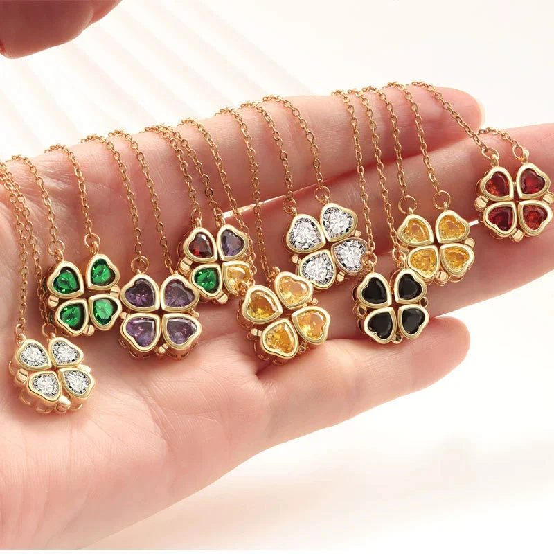 

New Fashion Versatile Necklace for Women Light Luxury Simplicity Luxury Clover Necklaces Romantic Valentine's Day Gift KOFSAC