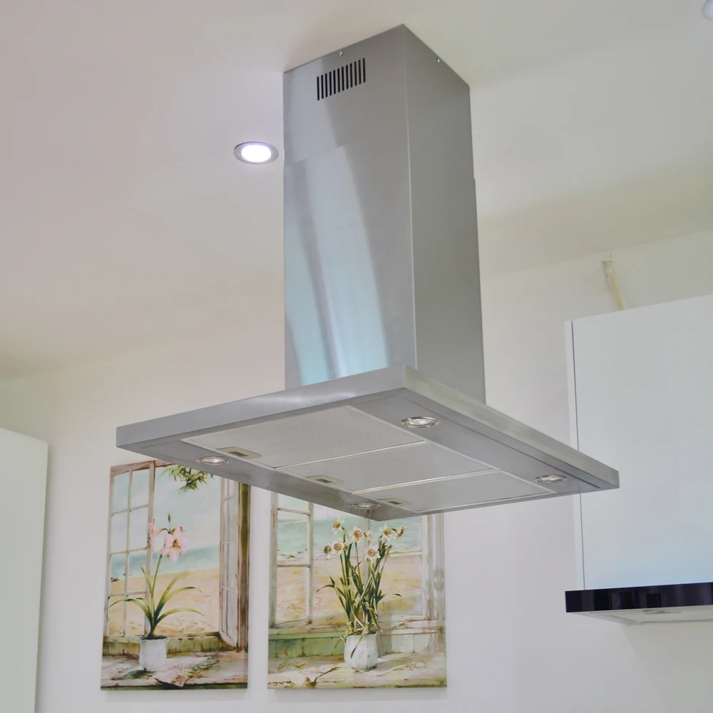 T-type Suspension Top Suction Kitchens Hoods Extractor Island Range Hood Top Suction Cooker Hood Ceiling Mounted