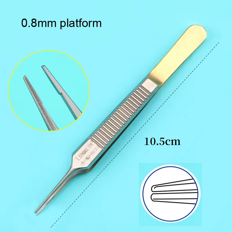 

Beauty tweezers double eyelid surgery buried thread with hook fat Forceps tooth tweezers