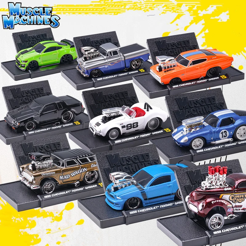 Maisto 1:64 Dodge Ford Chevrolet Shelby Mustang Alloy Sports Muscle Car Model Metal Miniature Scale Car Vehicles Model Kids Gift