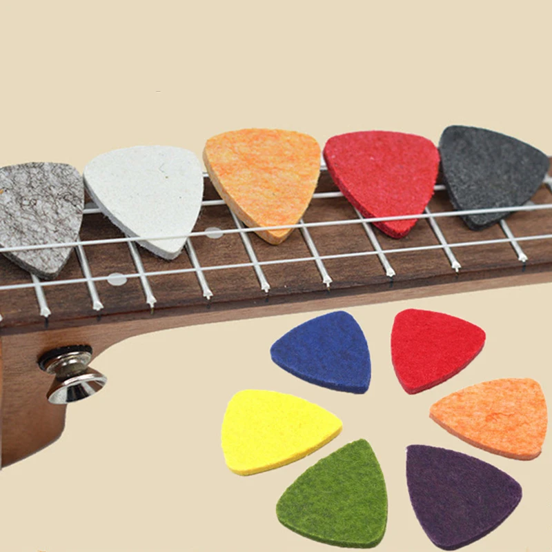 5-20PCS Colorful Guitar Pick Felt Picks for Guitar Ukulele Bass Music Practice Performance Gadget Party Favors Giveaway Gift ZYF