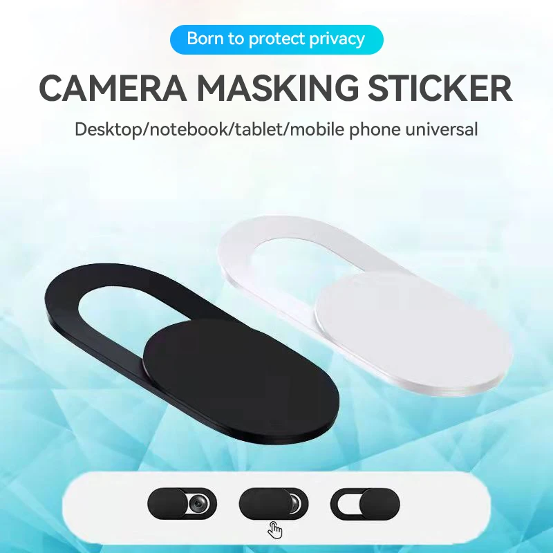 Webcam Cover Shutter Magnet Slider Plastic Camera Cover For IPad Tablet Web Laptop Pc Camera Mobile Phone Lenses Privacy Sticker