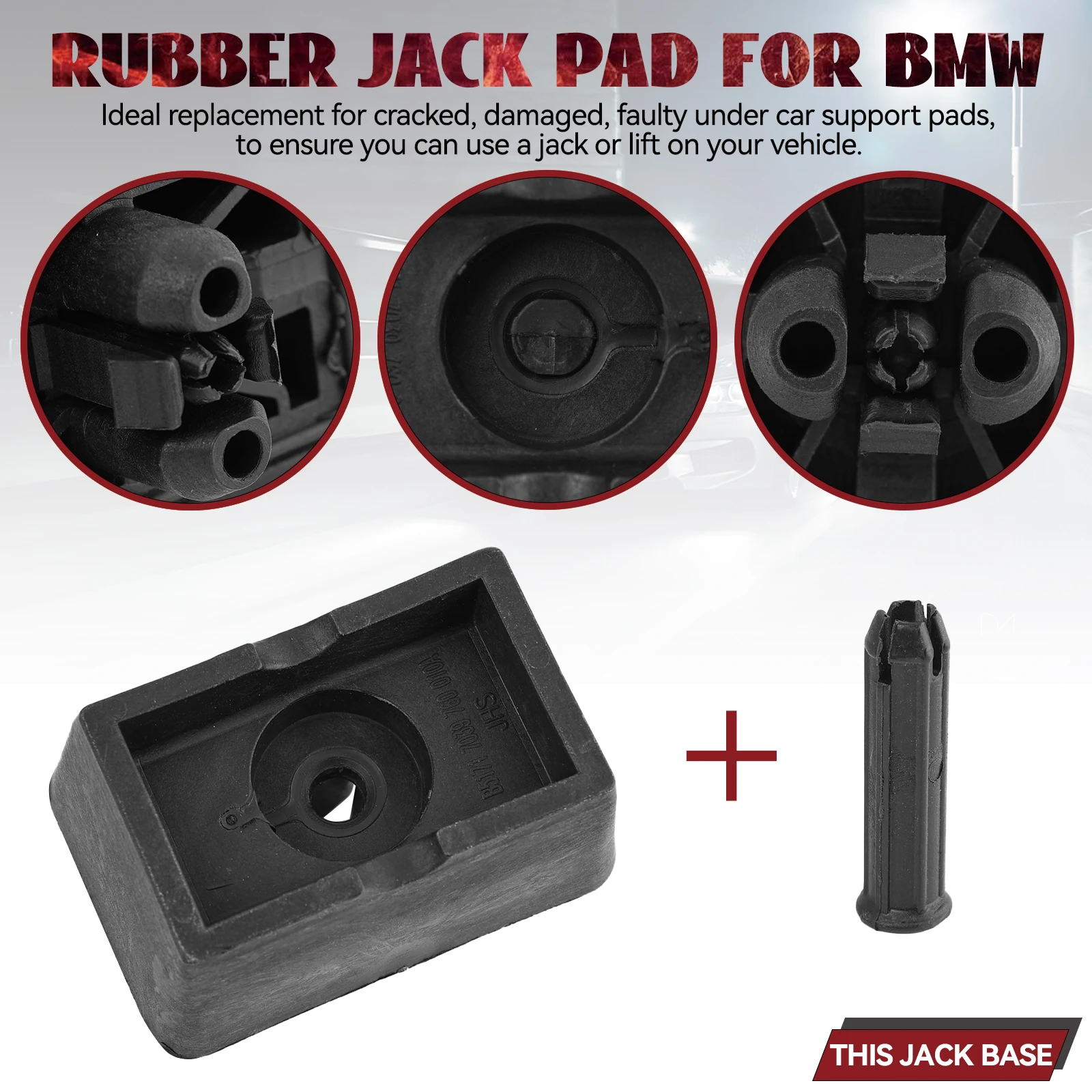 1pc/4pcs Lift Jacking Point Support Plug Plate Block Jack Pad for BMW 6 7 Series Mini R50 R53 R55 R56 R57 R58 R59 51717039760