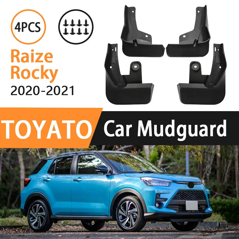 

4PCS Mudflaps For Toyota Raize Rocky 2020 2021 Fender Mudguard Able to block mud dirt Wheels Parts Auto Accessories Car Styling