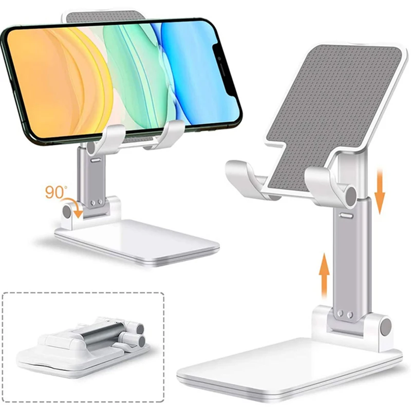 Universal Desktop Tablet Holder, Cellphone, Foldable, Lazy Bracket, Home Mobile Phone Holder, Stand for iPhone, iPad, Xiaomi