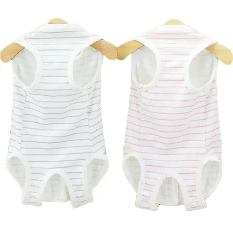 Dog Clothes Spring Summer Jumpsuit Pajamas For Small Dogs Shih Tzu Dachshund Sterilization Surgical Suit Puppy Onesie Overalls