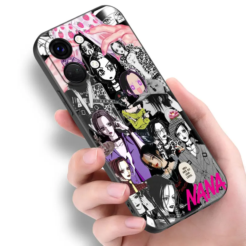 Nana Osaki Anime Black Phone Case For OnePlus Nord 3 2T N30 N300 N20 N200 CE2 CE3 Lite 10T 11 9RT ACE 2V Pro 5G Cartoon Cover