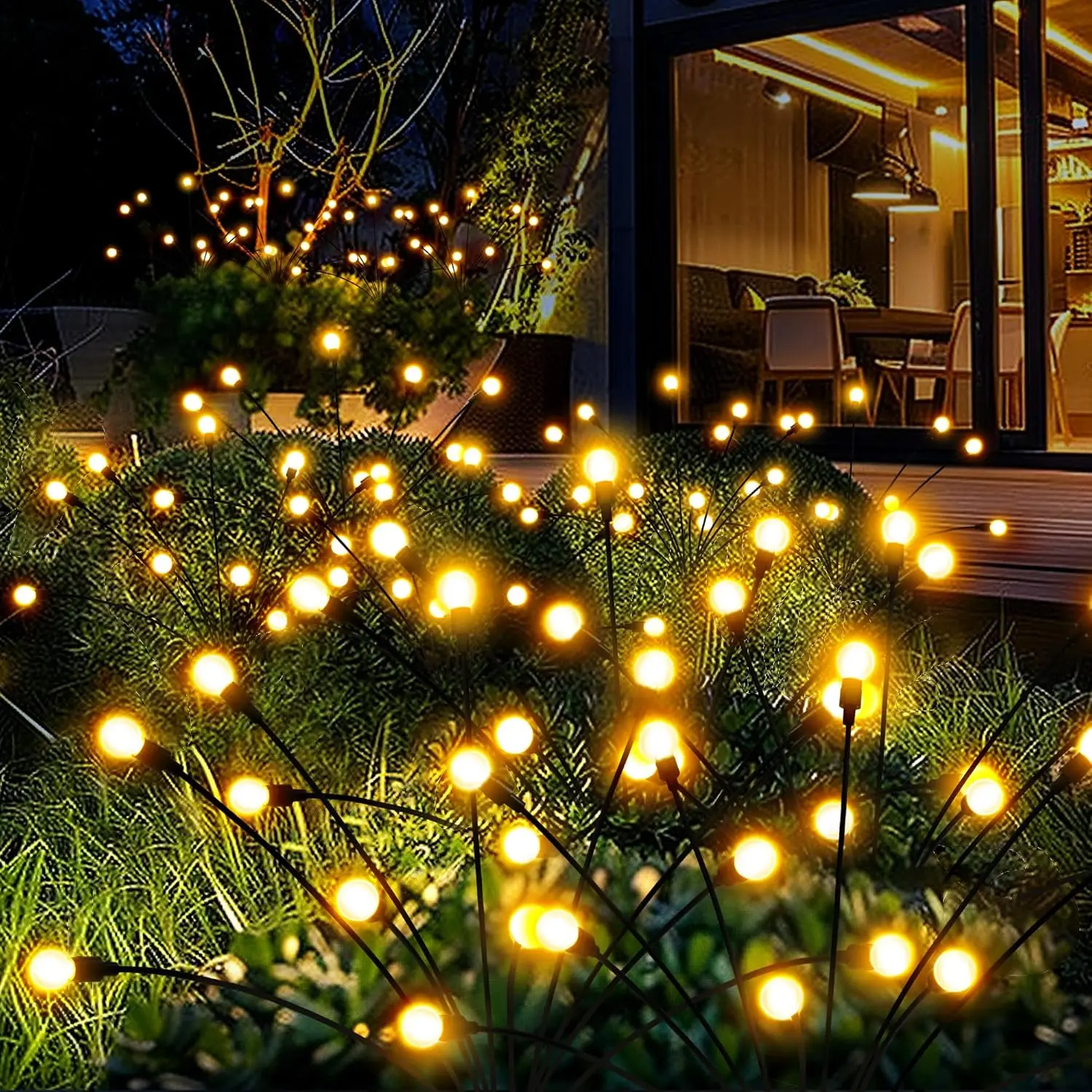 

LED Firefly Lights Solar Firefly Garden Lights Solar Sway by Wind Lights Outdoor Waterproof Fairy Lights for Yard Patio Decor