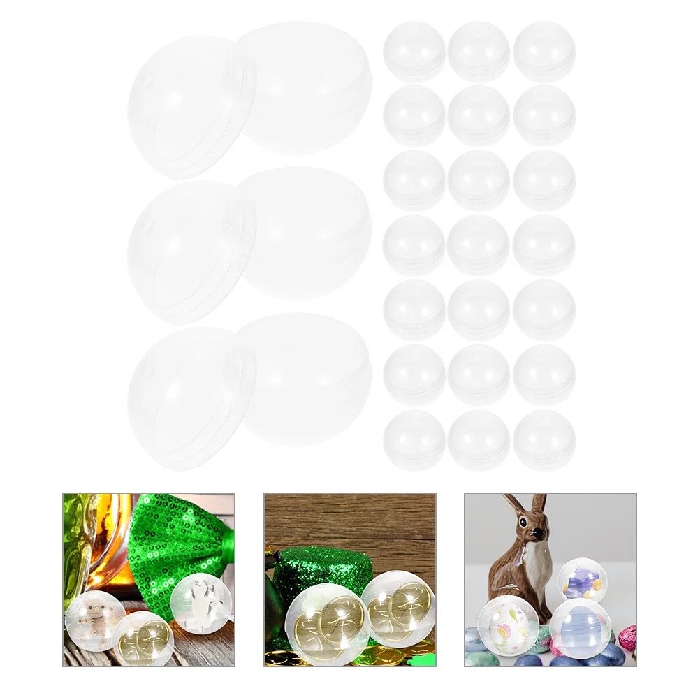 40 Pcs Round Shell Gumballs Bubble Toy Vending Machine Capsules Plaything