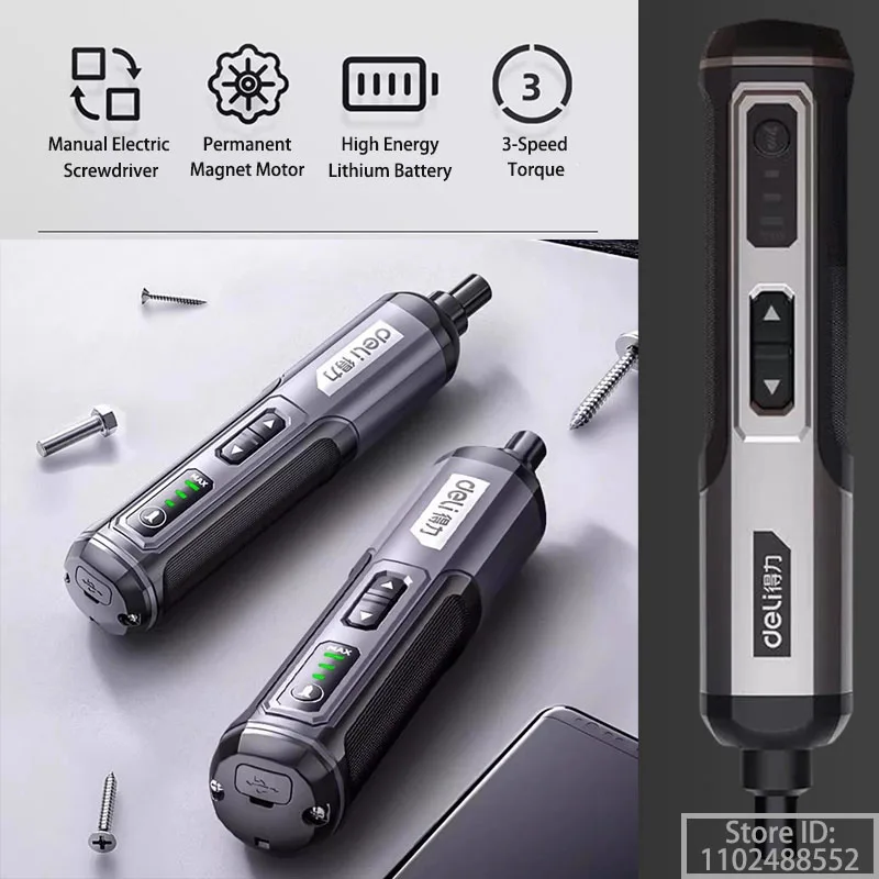 

Mini Electric Screwdriver Tool Set Multi Functional Rechargeable Portable Electric Screwdriver Suitable for Various Scenarios