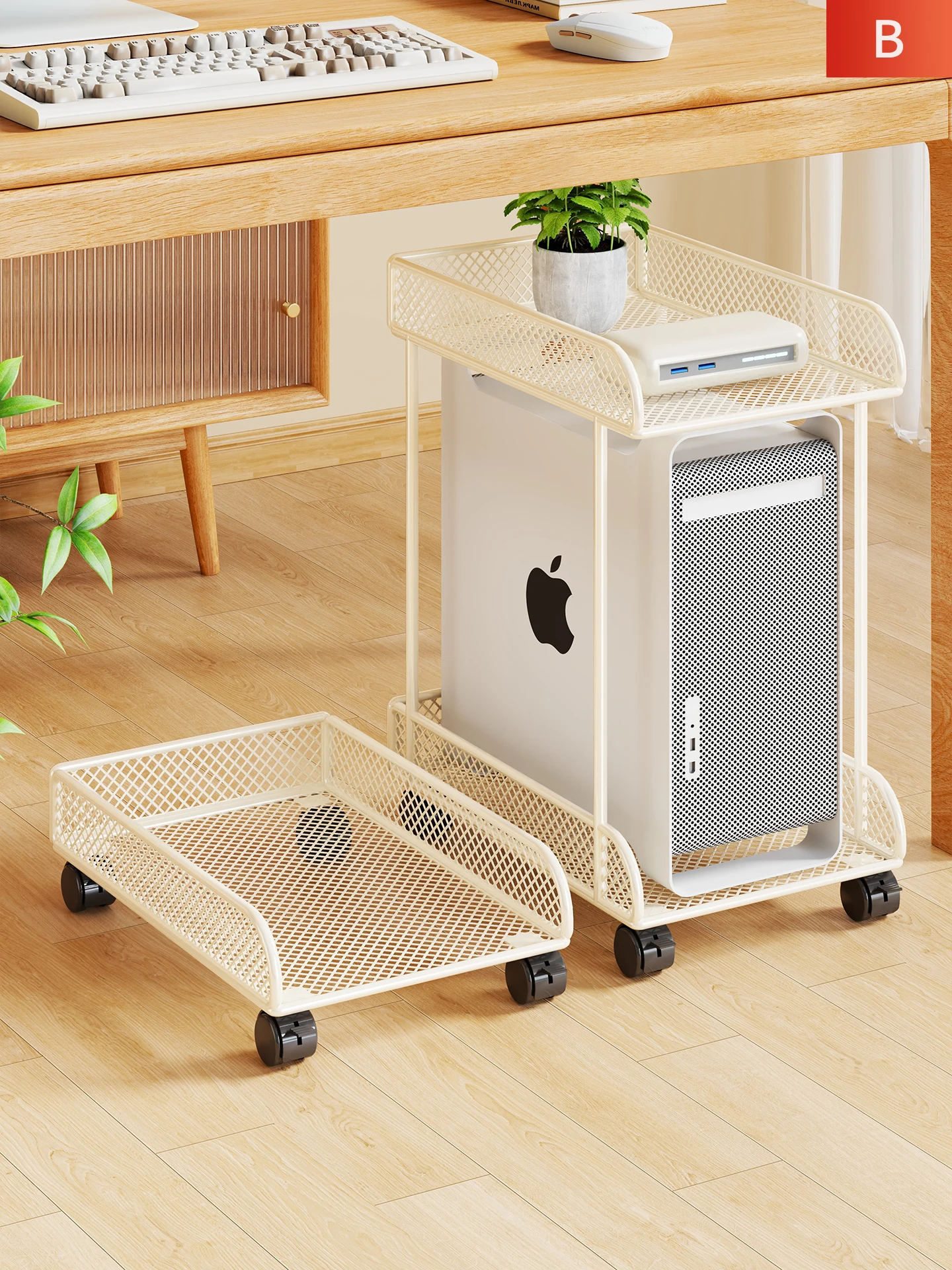 mobile-computer-main-host-rack-multi-layer-desktop-office-workstation-case-tray-metal-material-bedroom-storage-organizer