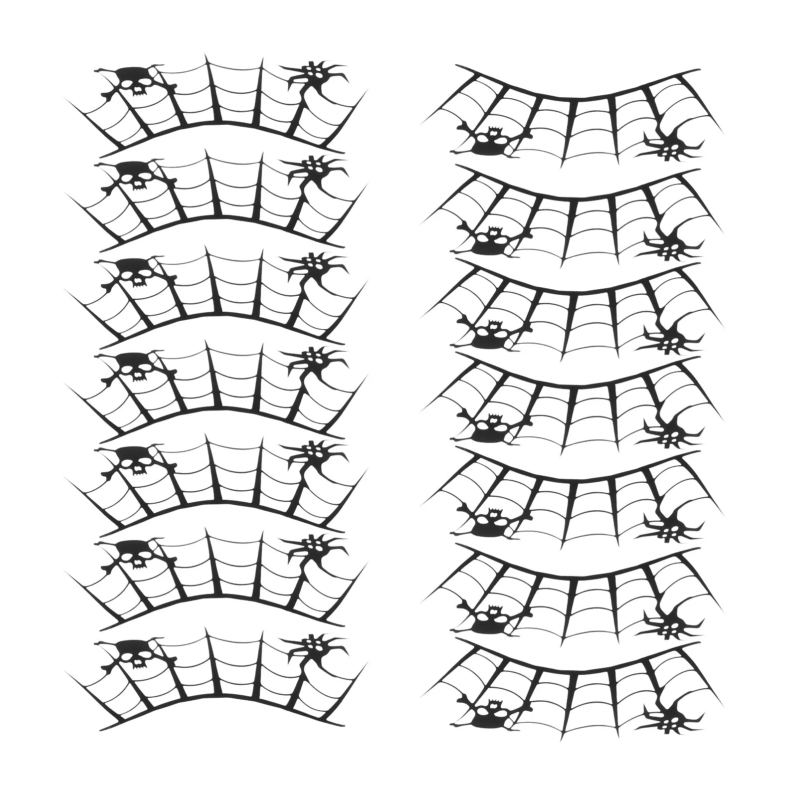 7Pairs Halloween Eyelashes Unique Fake Lashes for Women Cosplay Party Festival Makeup Accessory Eyelashes Halloween