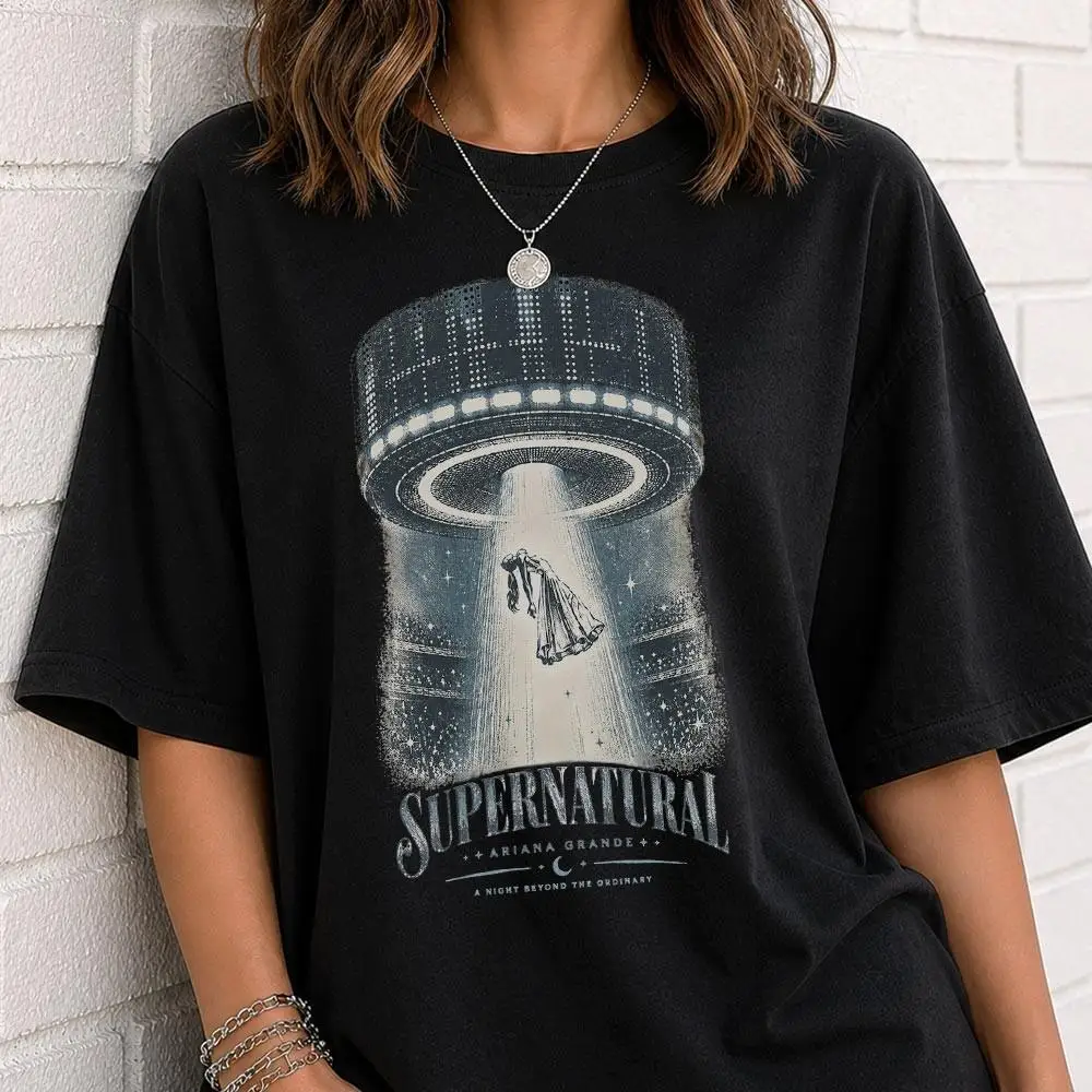 Ariana Grande Supernatural Shirt, Eternal Sunshine Tour Inspired Tee, Vintage Pop Concert Graphic, Comfort Colors Shirt
