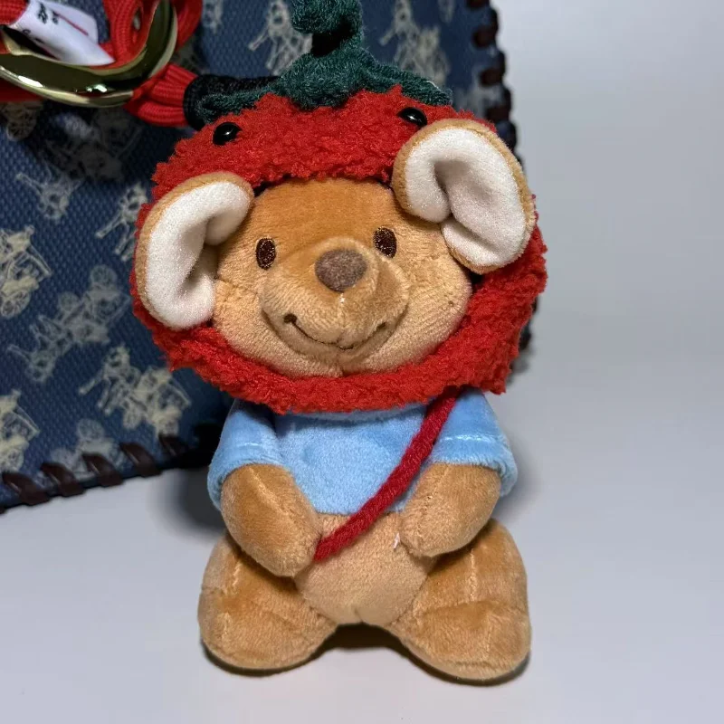 ديزني ويني ذا بوه رو الكنغر المفاتيح لطيف الشيف الزي الأطفال على ظهره سستة الديكور دمية قلادة لصديق هدية