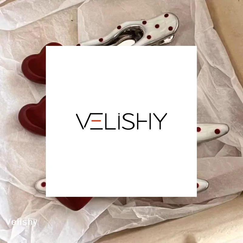 

2pcs Sweet Heart Polka Dot Metal Hairpin Non Slip Hairpin Geometric Duckbill Hair Pin Women Barrettte Hair Clip Accessories