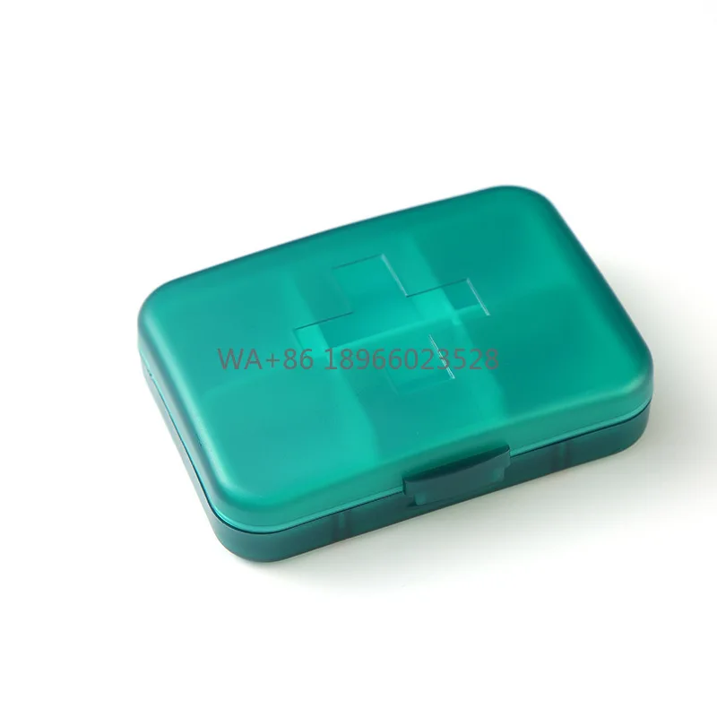 Pastillero Portátil Premium de Plástico con 6 Compartimentos para Medicamentos, Viajes y Reenvasado de Inyecciones, para una Semana