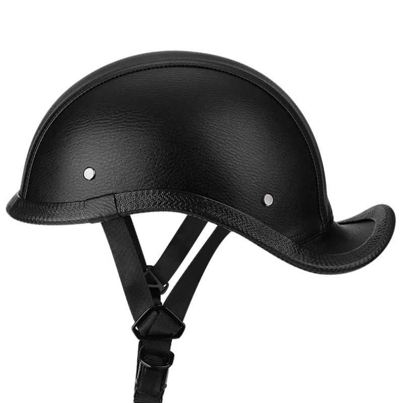 

Electric car helmet, scoop helmet half, retro, locomotive tail, four seasons, men and women, lightweight