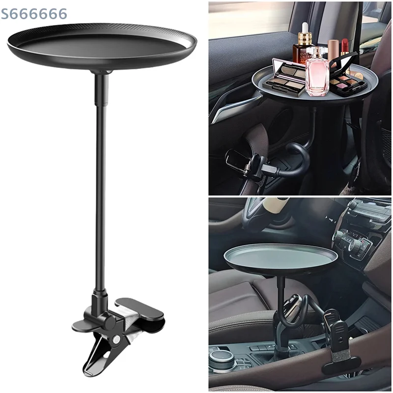 

Versatile Car Travel Dining & Beverage Holder - Round Tray For Food, Drinks & Phone - Perfect For Road Trips Multipurpose