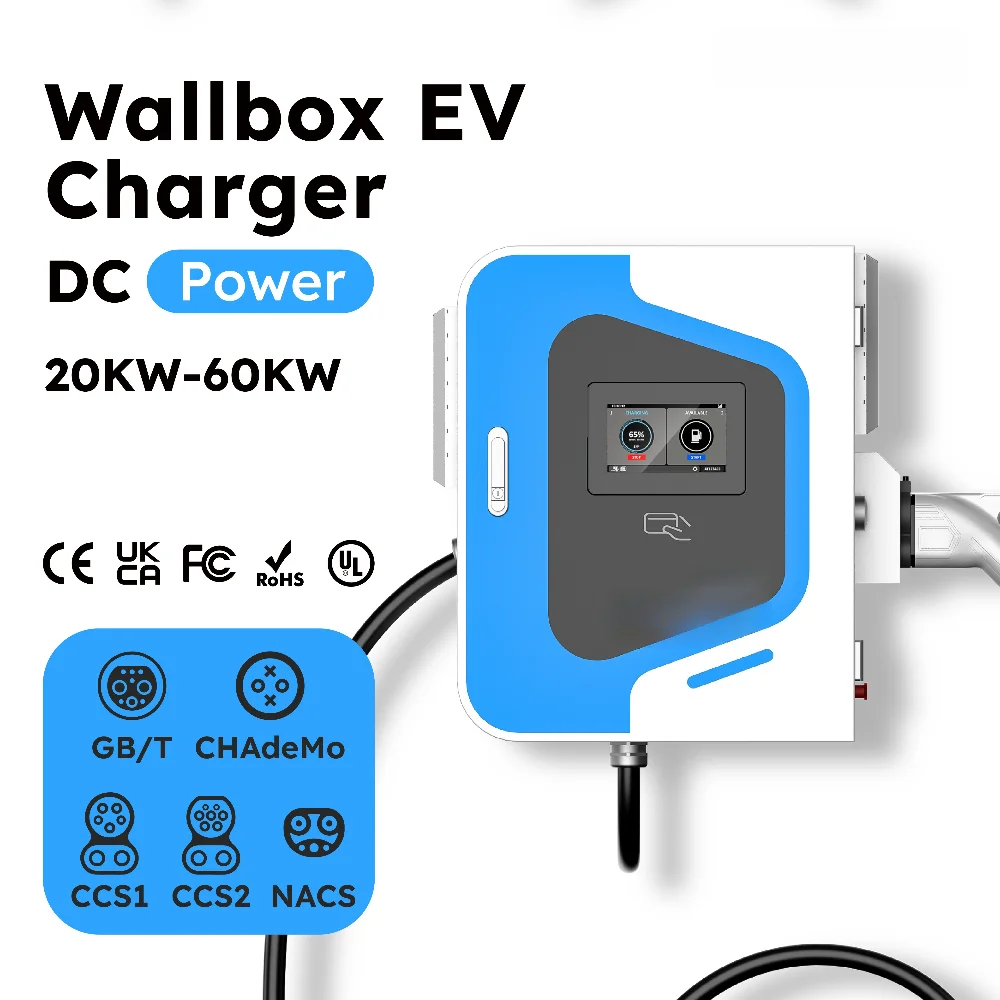 New Dc Ev Charger 20-40KW Portable CCS2 Fast Station with Battery Storage for Home Use