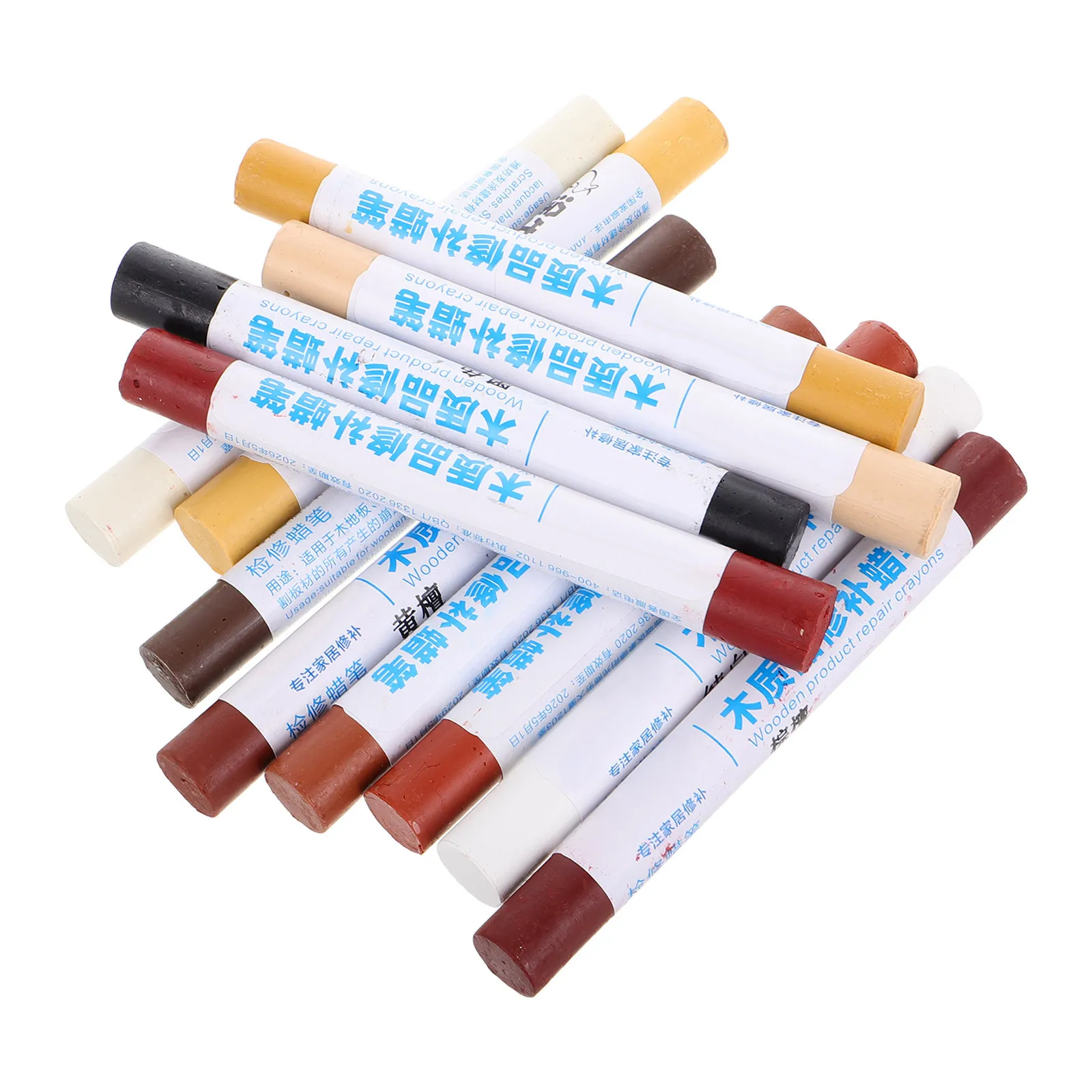 Crayons Wax Drawing 12Pcs Halloween Christmas Floor Vinyl Repair Kit Furniture Repair Wax Crayon Floor Repair Kit Multi