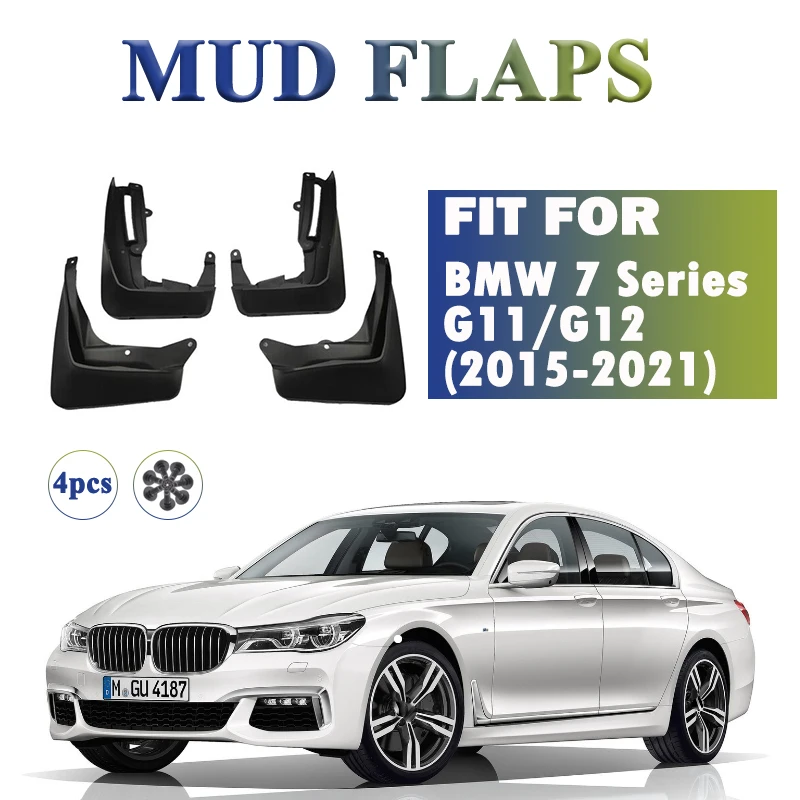 

2015-2021 FOR BMW 7 Series G11 G12 Mud Flaps Guards Splash Mudflaps Mudguard Fender Car Accessories Front Rear 4pcs