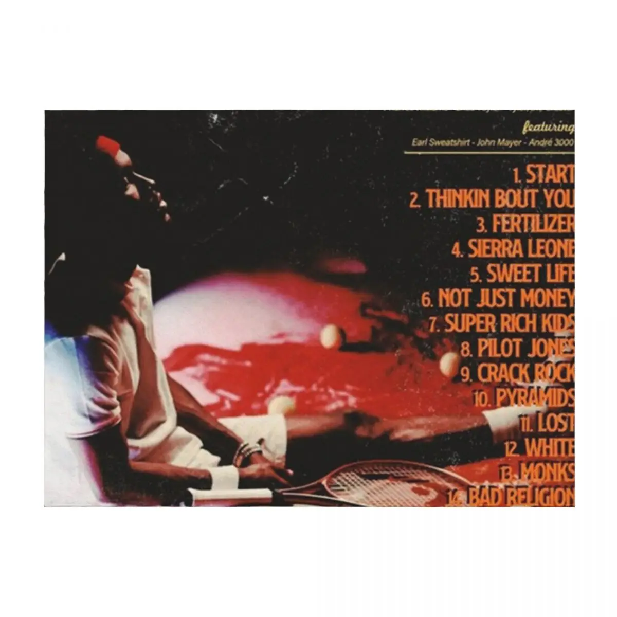 

channel orange album Throw Blanket Soft Plaid Warm Thins Luxury Brand Blankets