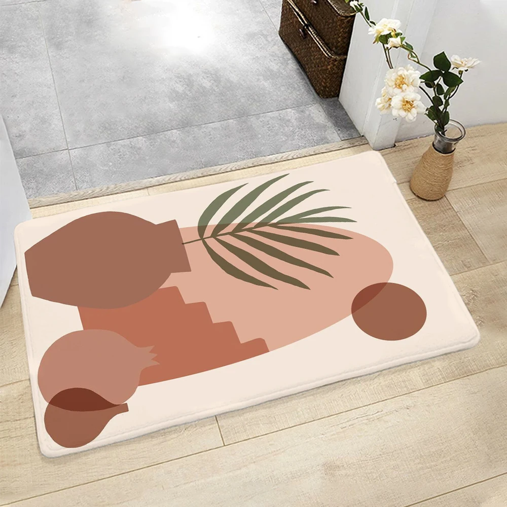 CLOOCL Doormat for Living Room Nordic Modern Style Art Painting Print Carpet Non-slip Floor Living Room Bedroom Home Decoration