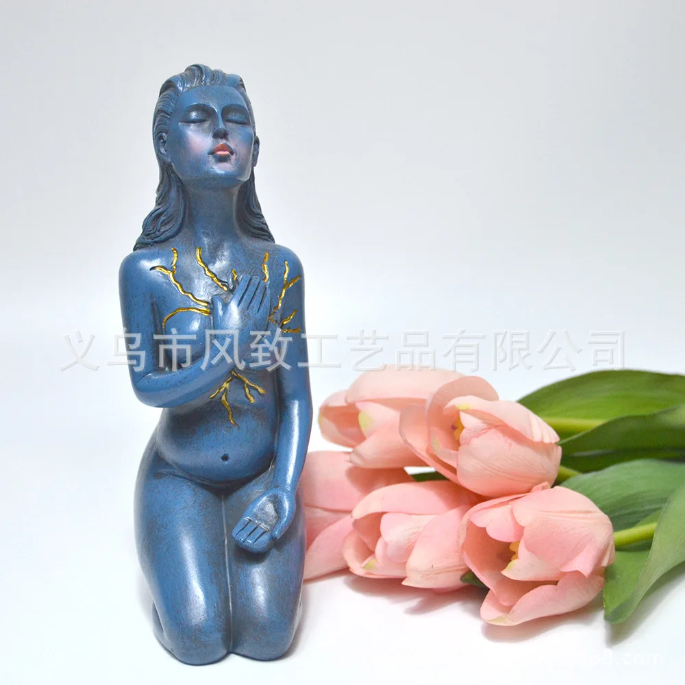 

Redemption Goddess Statue‌ - Spiritual Resin Sculpture for Home & Temple Decor