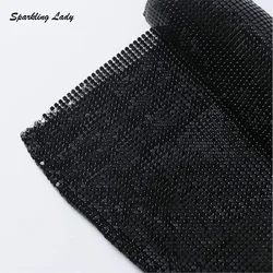 Different Colors Glitter Fabric Flexible Aluminum Metal Sequin Mesh for DIY Chainmail Clothing Body Jewelry Party Dress