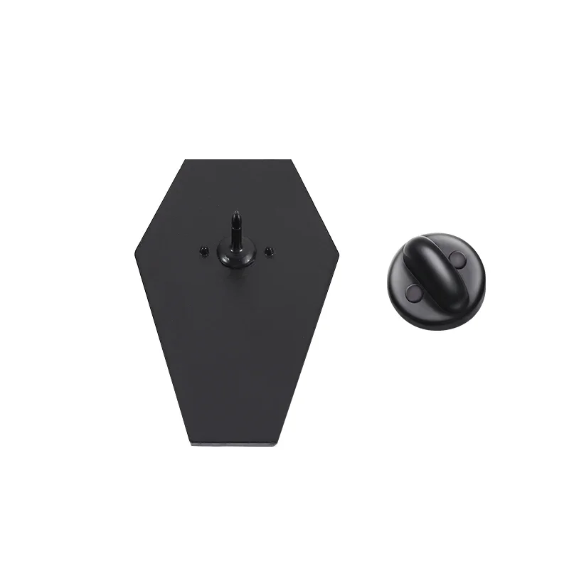 فاسق القوطية نعش الجمجمة المينا دبابيس تذكار موري الهيكل العظمي دبابيس شارة التلبيب ظهره اكسسوارات مجوهرات هدية للأصدقاء