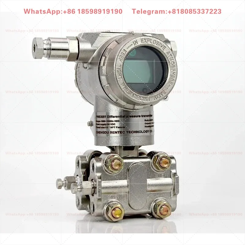 PMD3051 Remote Diaphragm Seal Pressure Transmitter, 0-10V Output Smart Isolated DP Sensor, Optional HART/LCD Display