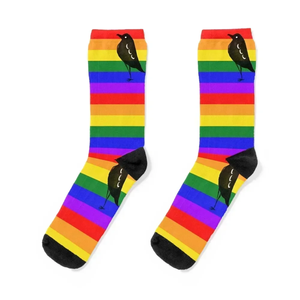 

Rainbow crow Socks FASHION sheer Men's Stockings compression Socks Ladies Men's