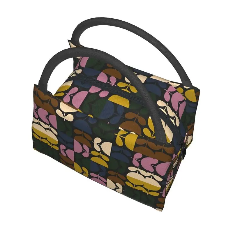 Orla Kiely Abstract Multi Stem Thermal Lunch Bag Reusable Waterproof Cooler Insulated Lunch Box for Work School Travel Picnic