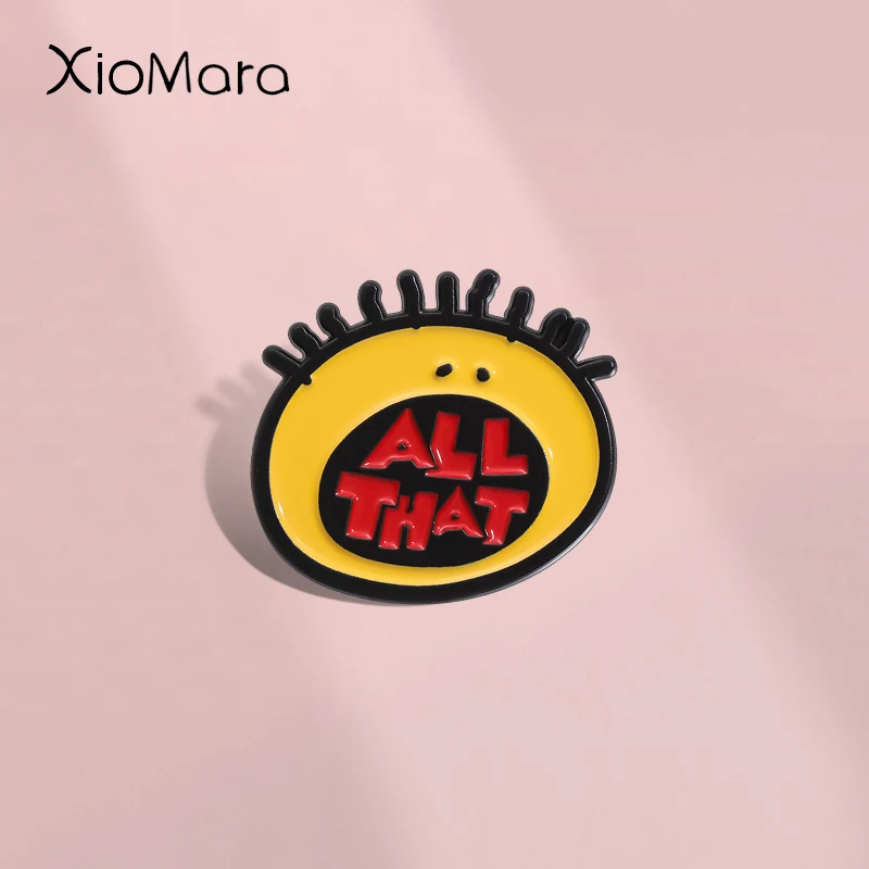 All That Humorvolle Komödie Skizze Emaille Pin Niedliche animierte TV-Serie Brosche Revers Abzeichen Schmuck Geschenk für Fans Freund