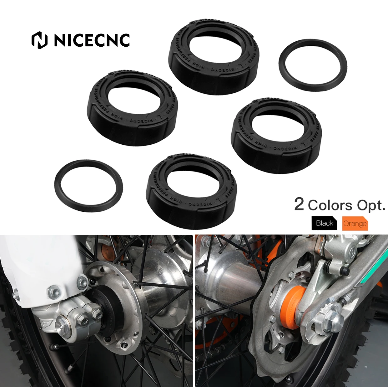 

For GasGas EC 300 EC 250 ECF 350 MC 125 MC250F EX 250 EXF 350 450 2021-2024 Front Rear Wheel Bearing Guard For KTM EXC 300