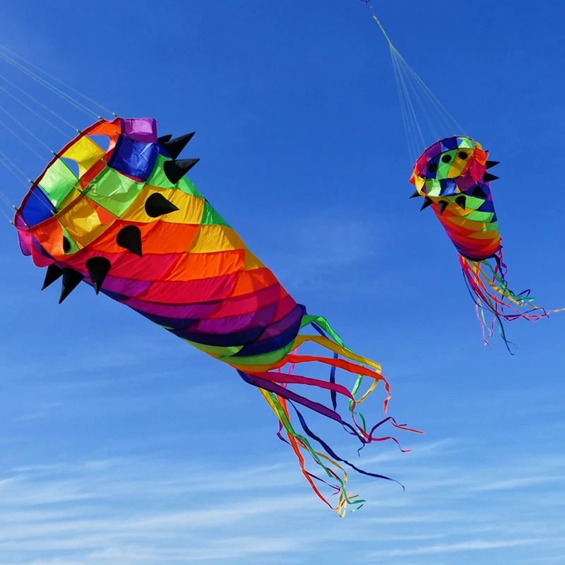 3.5M Three-dimensional Rotation Large Colorful Soft Kite Professional Navigation Pendant Kites Toys for Kids Easy To Fly Cometa